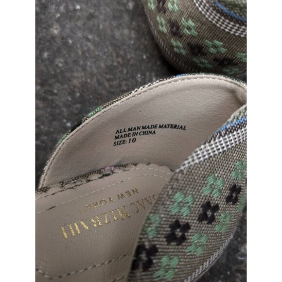 Isaac Mizrahi New York Green & Beige Patterned Flats - Picture 9 of 12